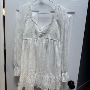 ThirtyThirty White Lace Floral Dress